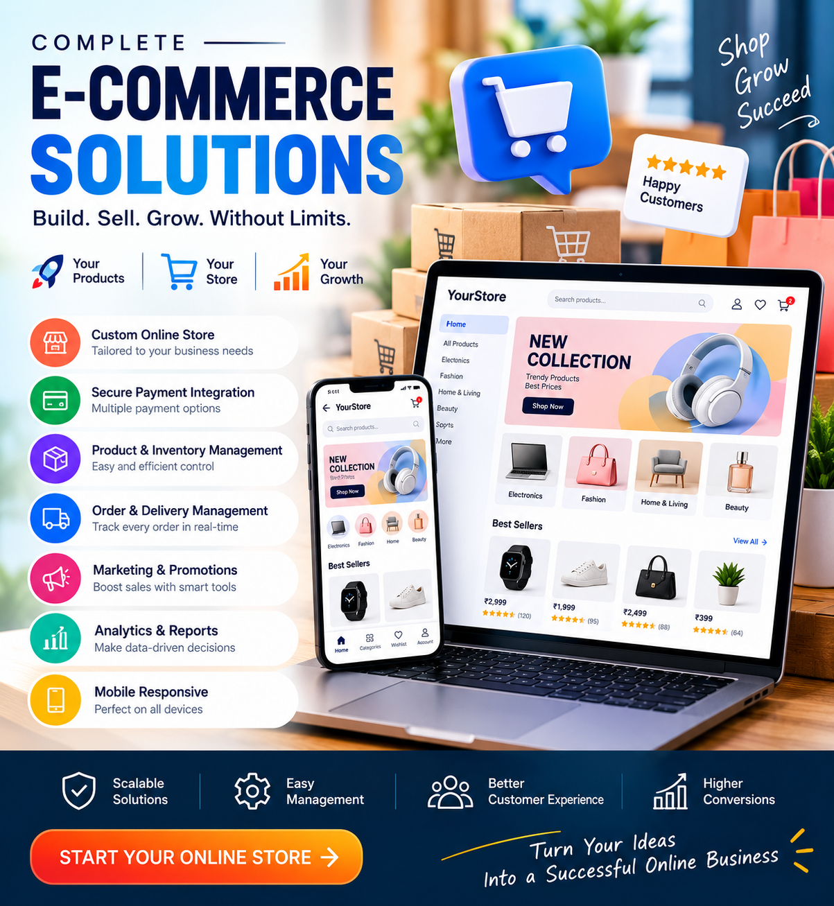 Complete E-commerce Solutions Banner